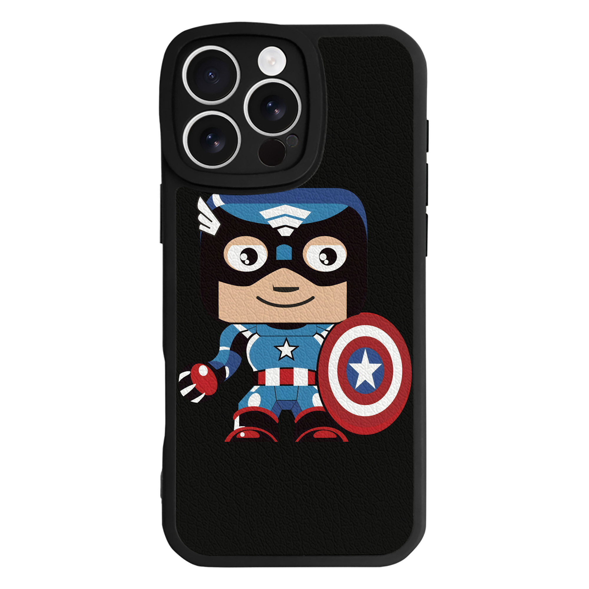 （画像用） アベンジャーズ The Avengers 【iPhone 16シリーズ対応】シリコンスマホケース（レザー調） 材質：シリコン